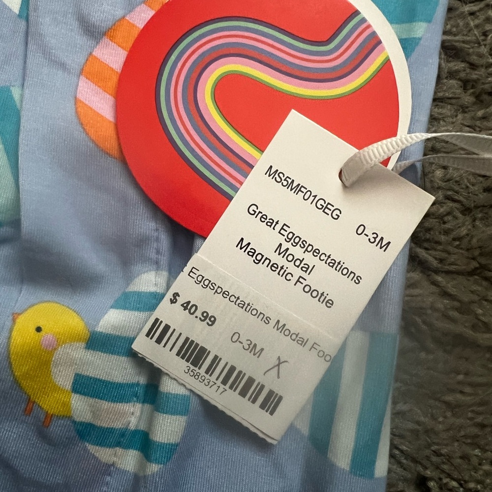 NWT Magnetic Me Magnetic Convertible Coverall in Great Eggspectations - Picture 5 of 7